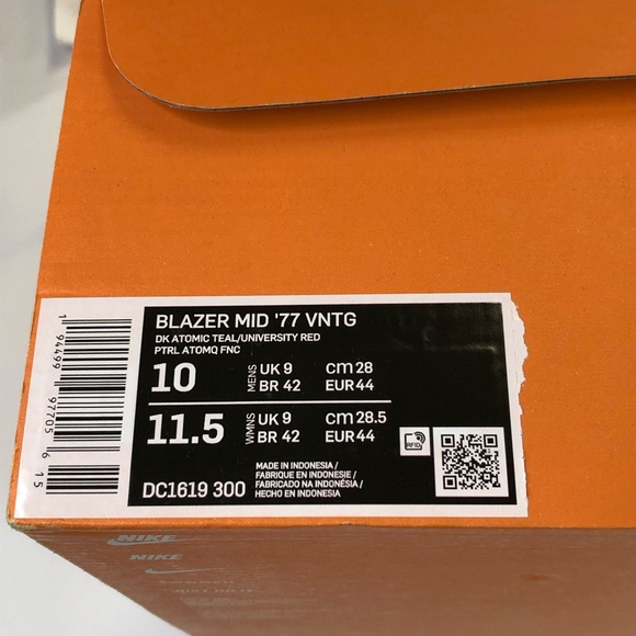 Nike Blazer Mid ‘77 Mens Size 10 Sneakers X-Mas - Picture 7 of 7